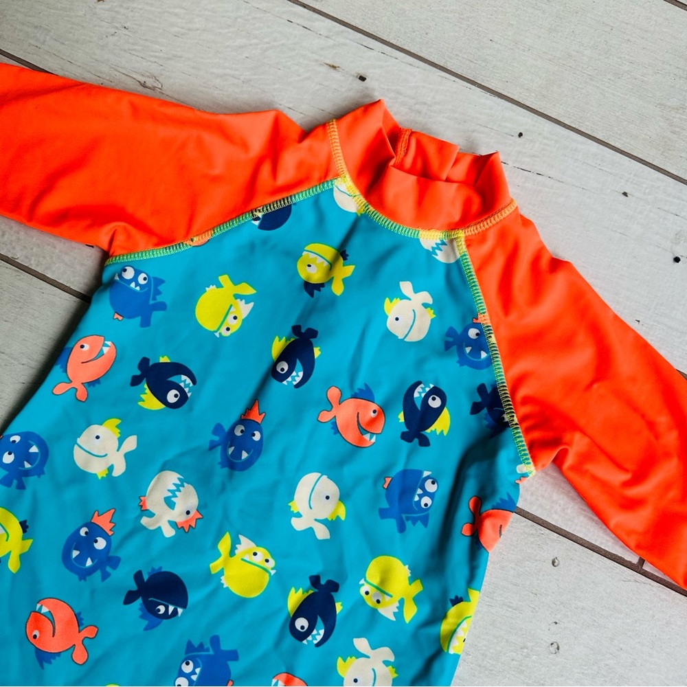 Mini Club Fish Rashguard Size 3-4 Years - Picture 3 of 5